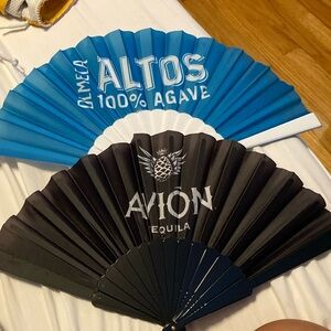 Plastic hand fans
